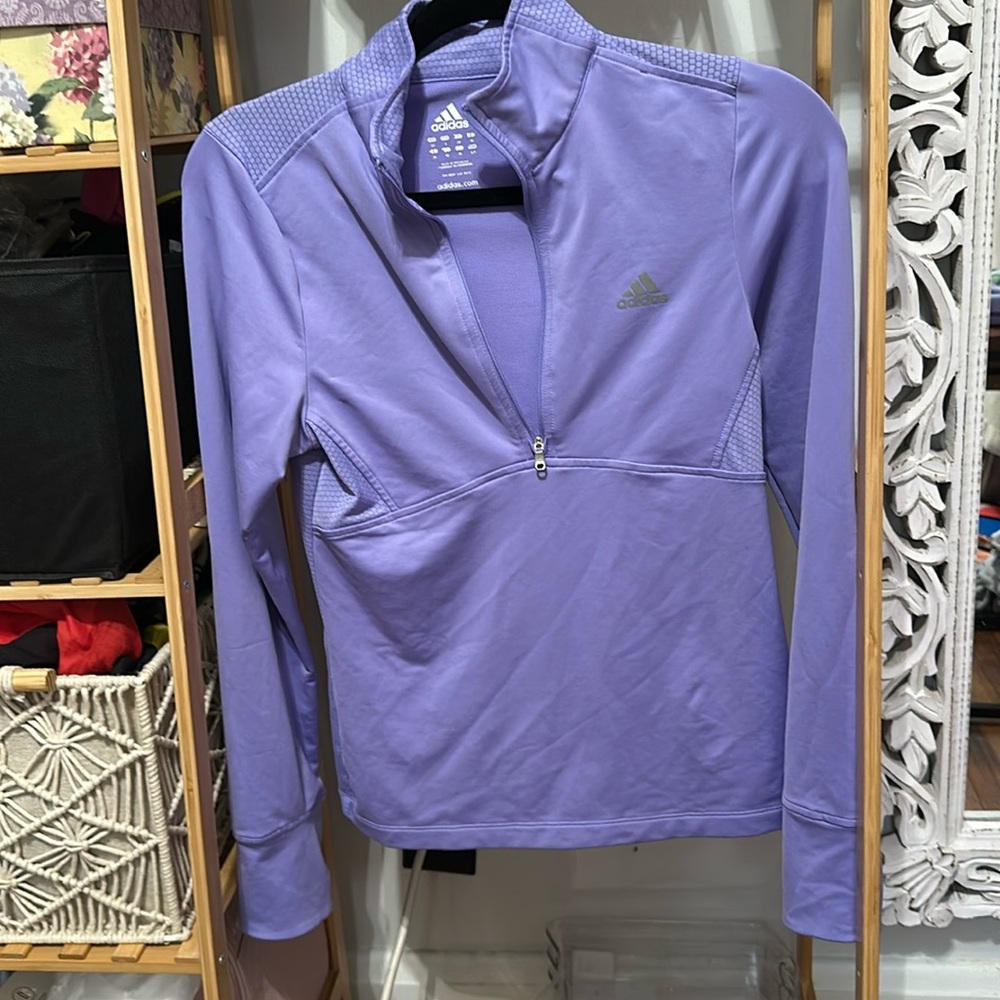 Purple Adidas activewear top
